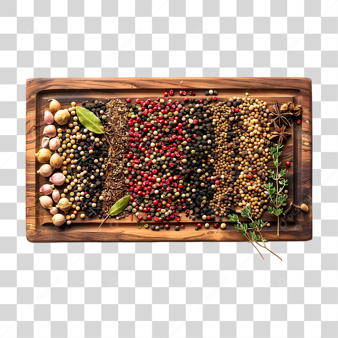 Bandeja de Temperos PNG Transparente