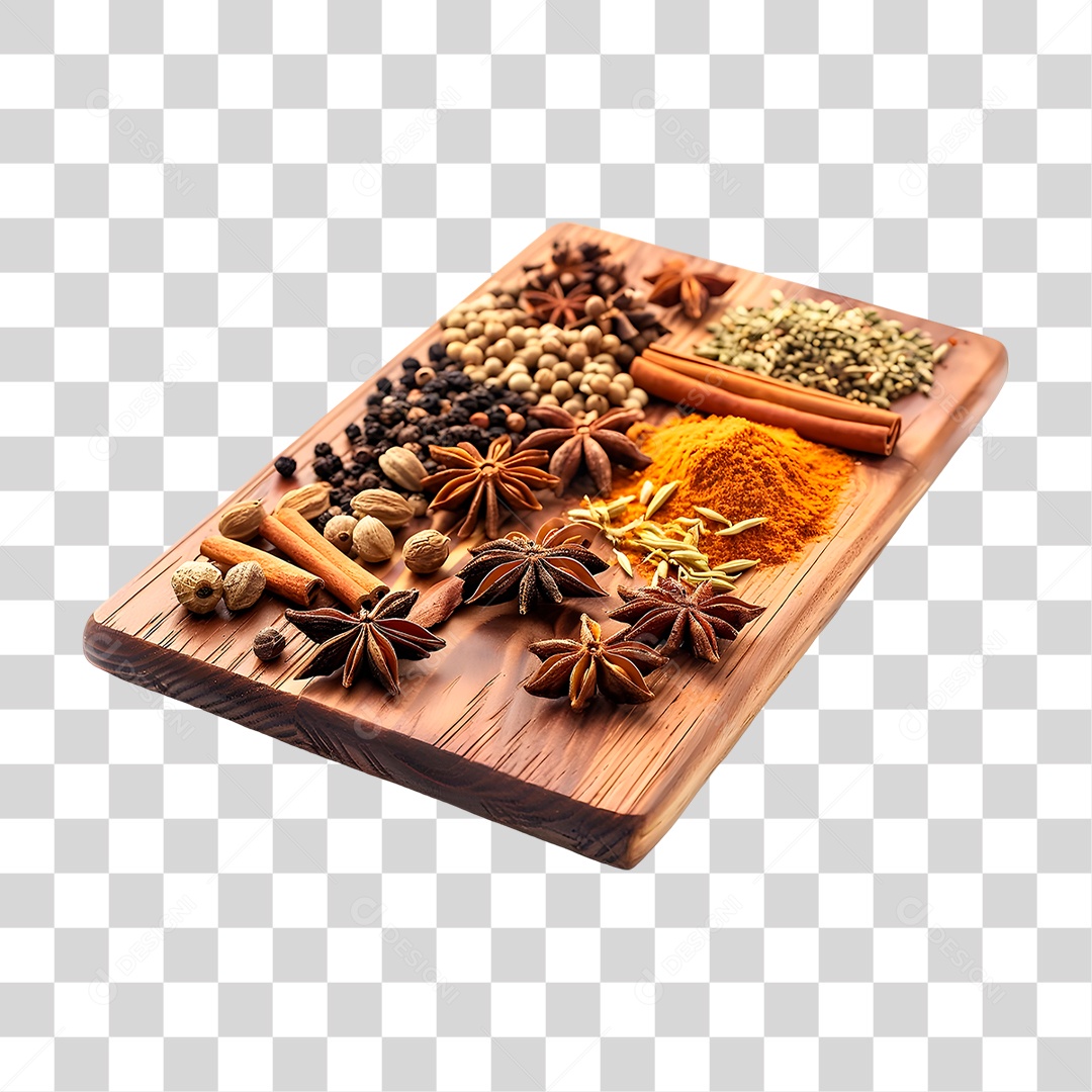Bandeja de Temperos PNG Transparente