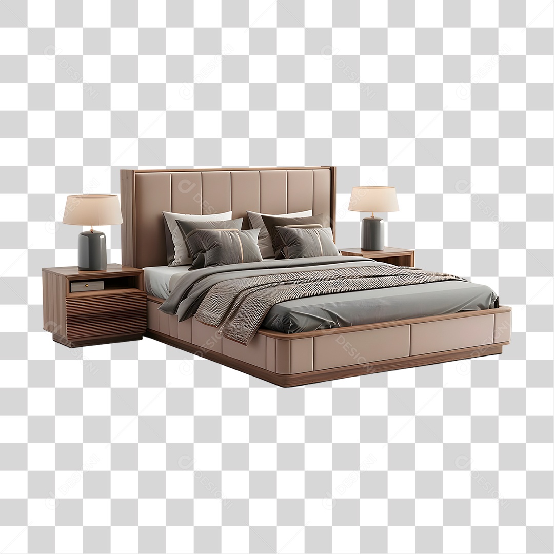 Cama de Casal PNG Transparente