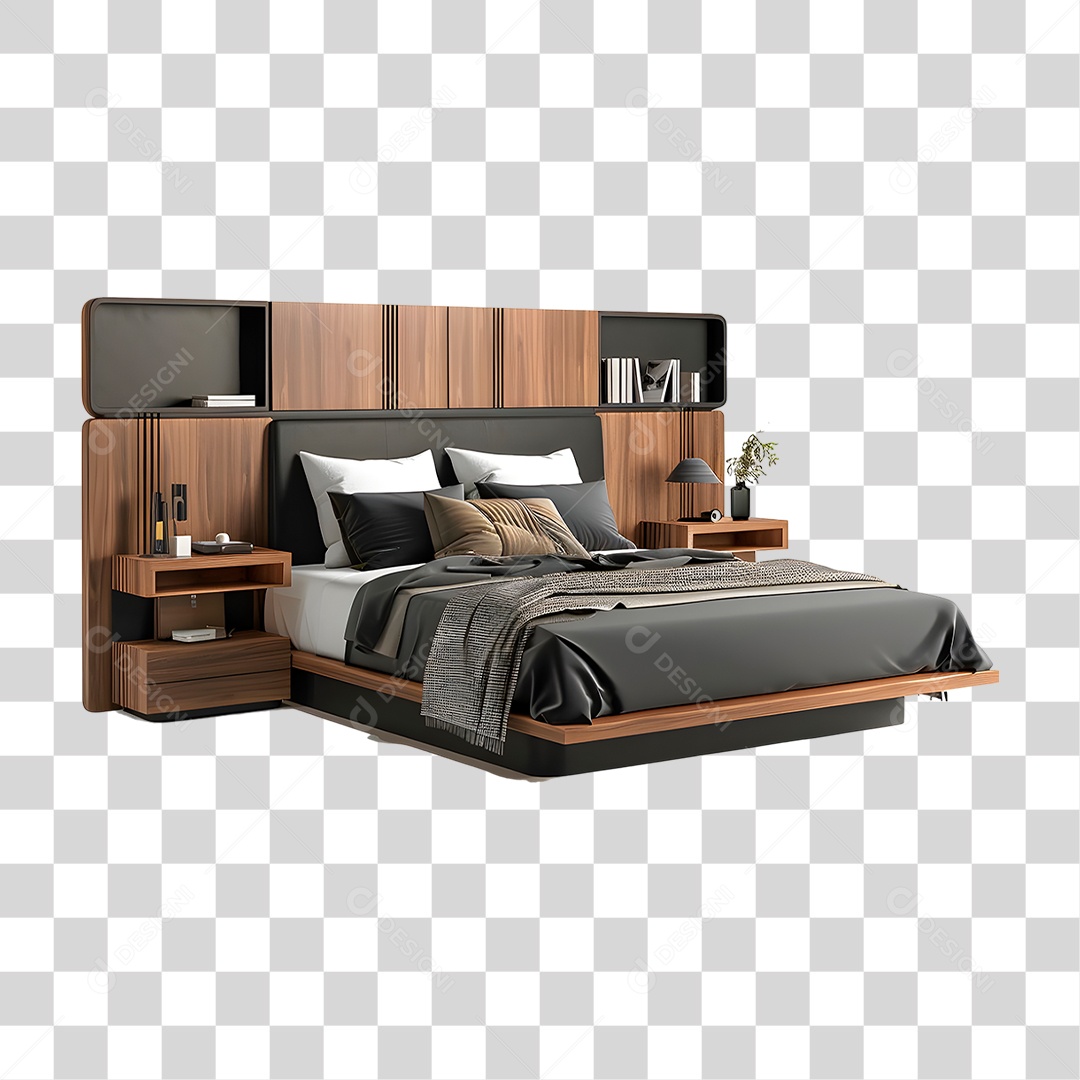 Cama de Casal PNG Transparente