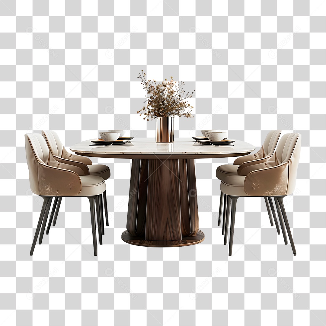 Mesa de Jantar PNG Transparente