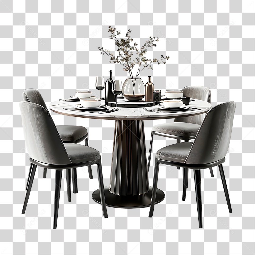 Mesa de Jantar PNG Transparente
