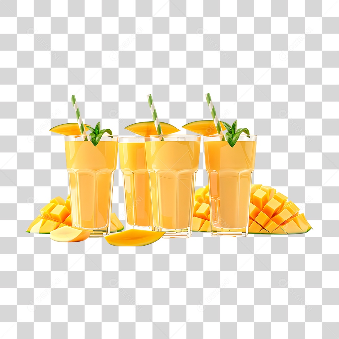 Suco de Manga PNG Transparente