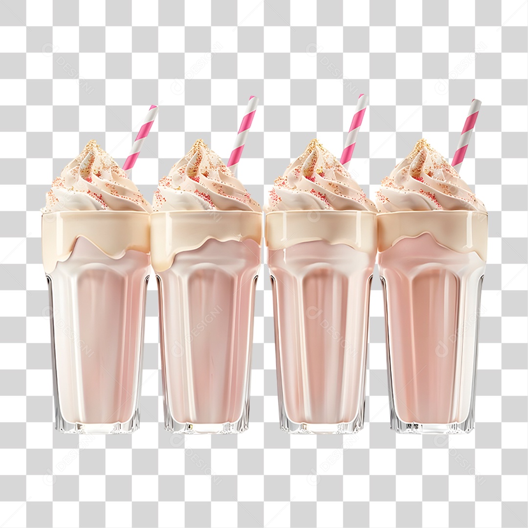 Milk-shake de Creme PNG Transparente