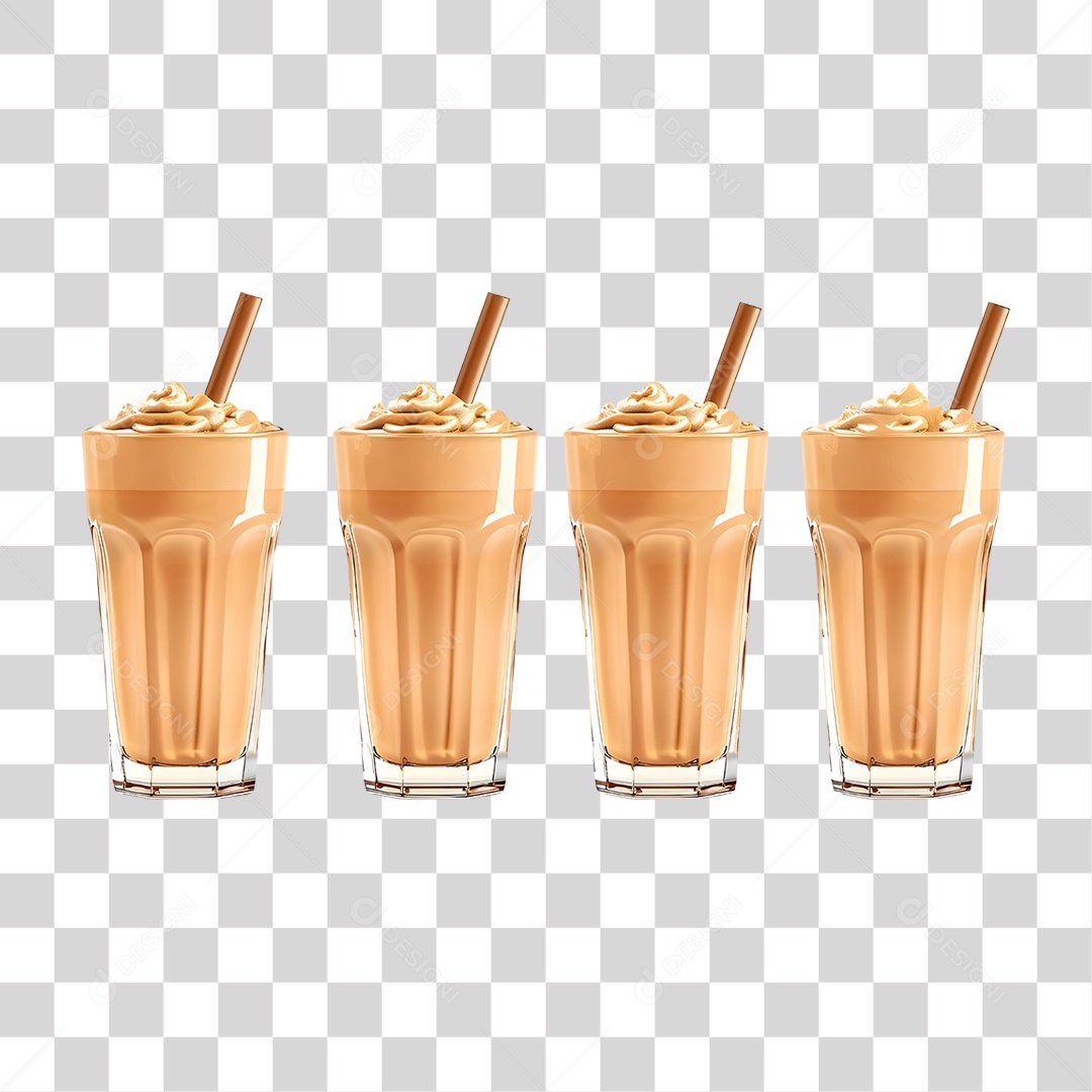 Milk-shake de Chocolate PNG Transparente