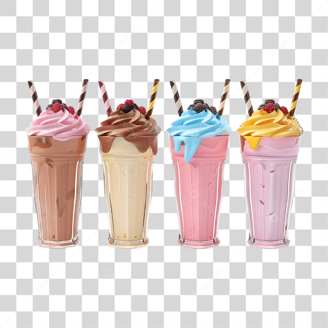 Milk-shake Chocolate Sorveteria PNG Transparente