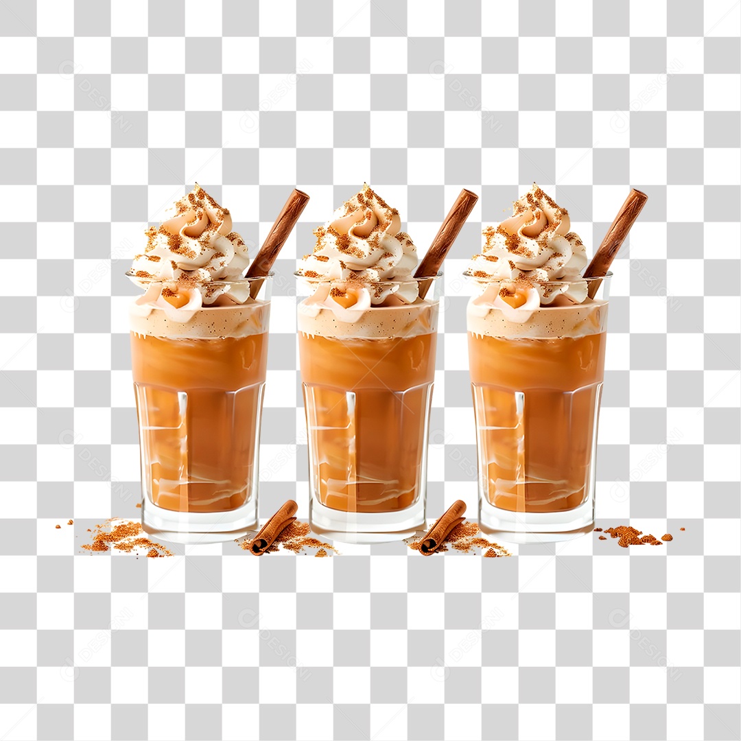 Café Frappé PNG Transparente