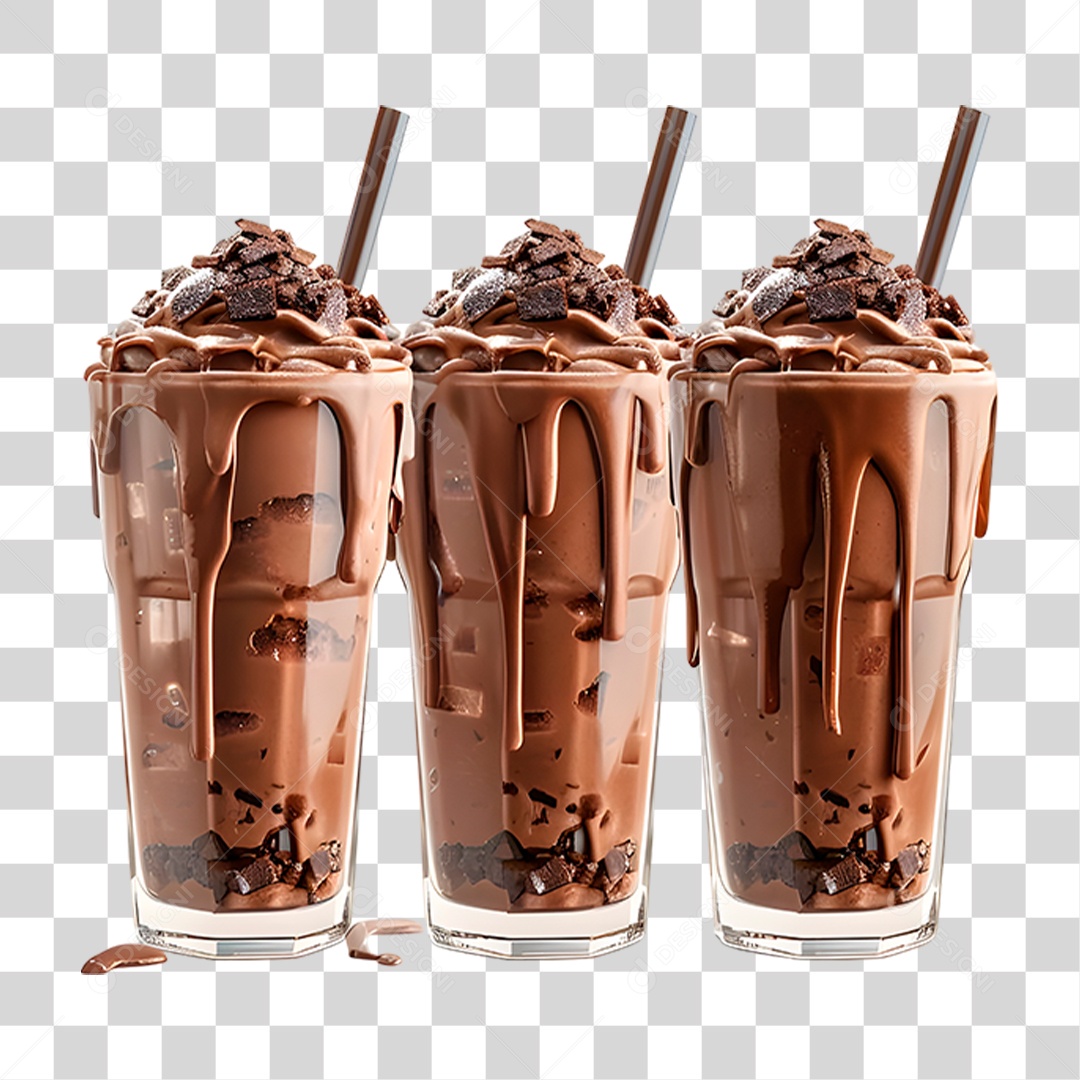 Milk-shake Chocolate PNG Transparente