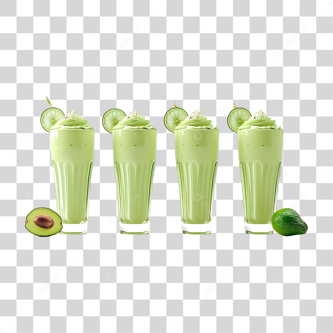 Milk-shake de Abacate PNG Transparente