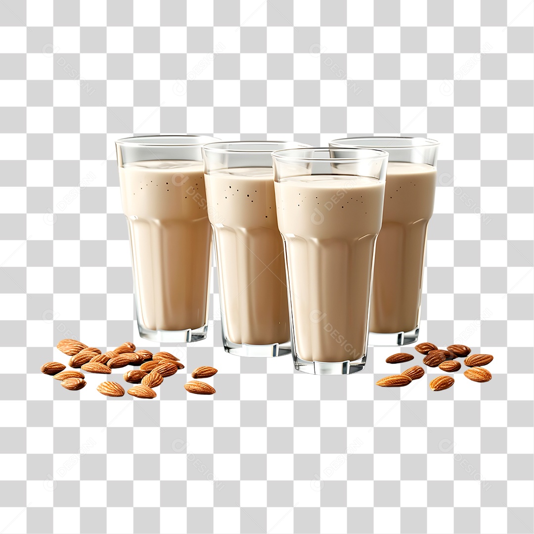 Leite de Amêndoas PNG Transparente