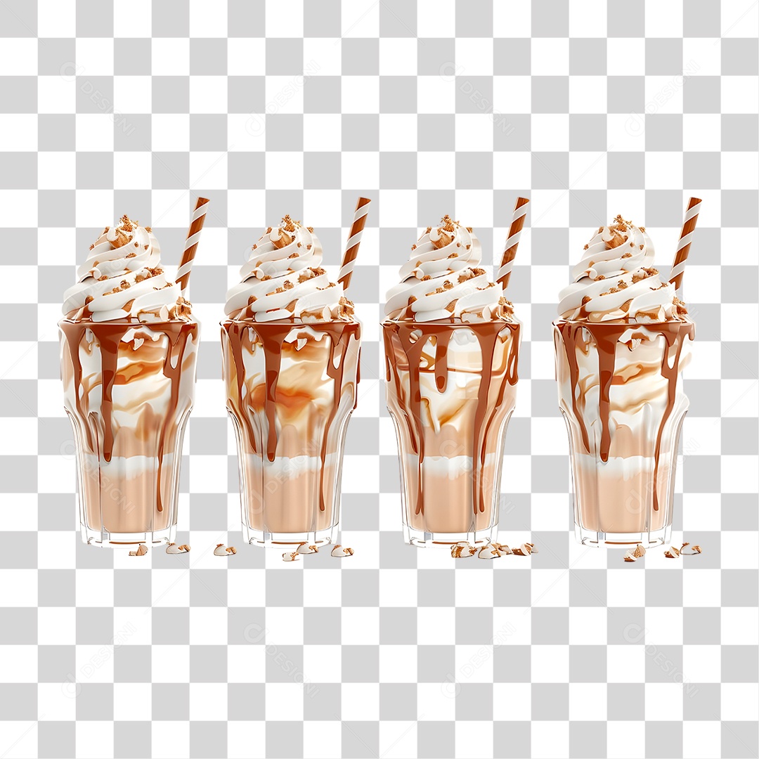 Milk-shake de Ovomaltine PNG Transparente
