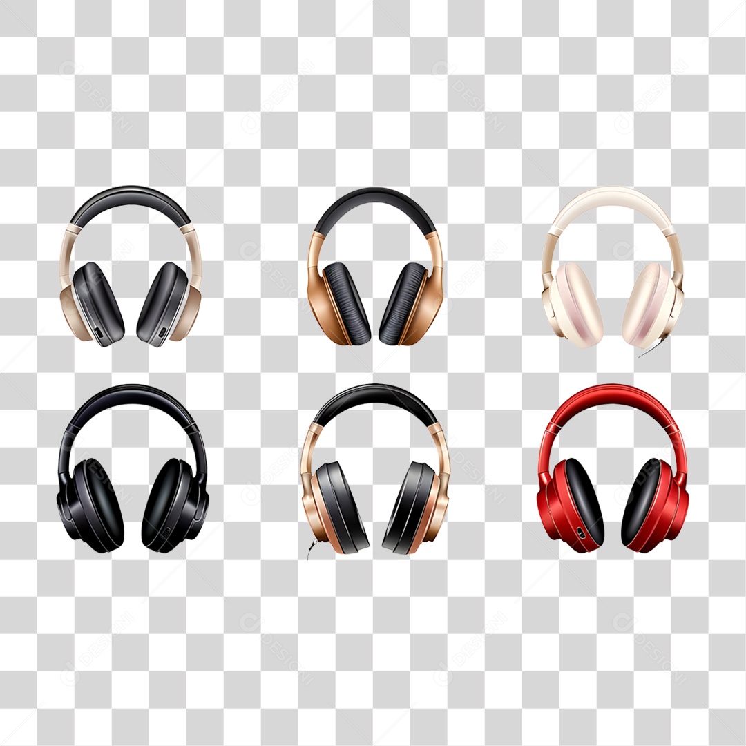 Fone de Ouvido PNG Transparente