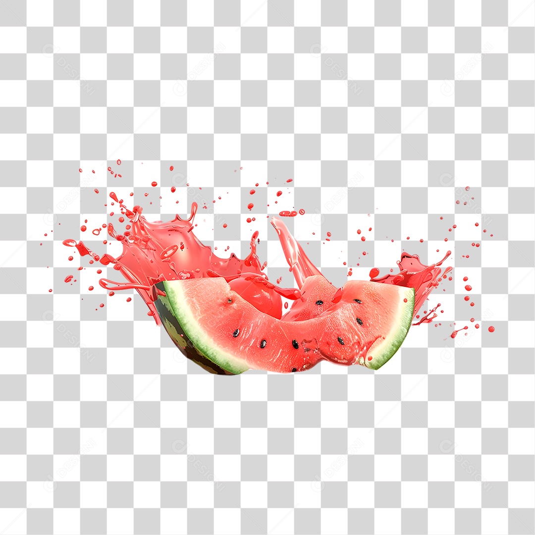 Fatia de Melancia PNG Transparente