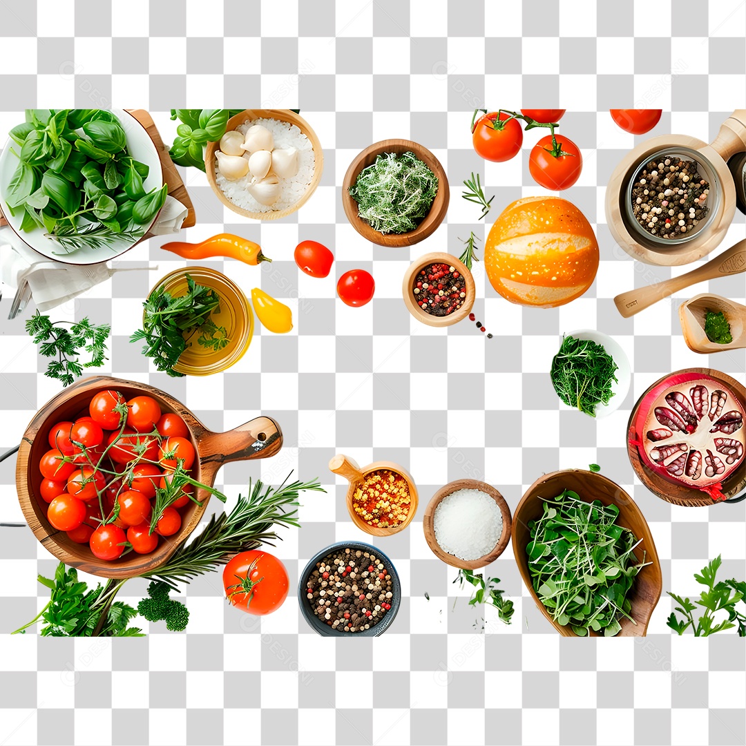 Verduras Salada PNG Transparente