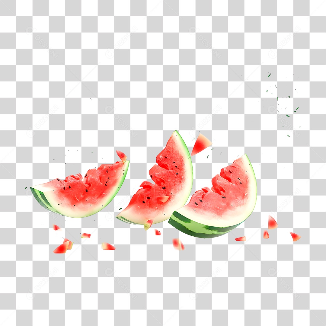 Fatia de Melancia PNG Transparente