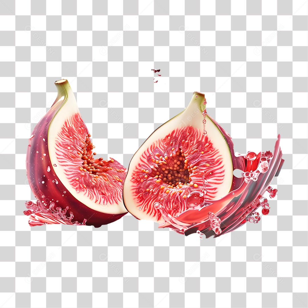 Fatia de Figo PNG Transparente