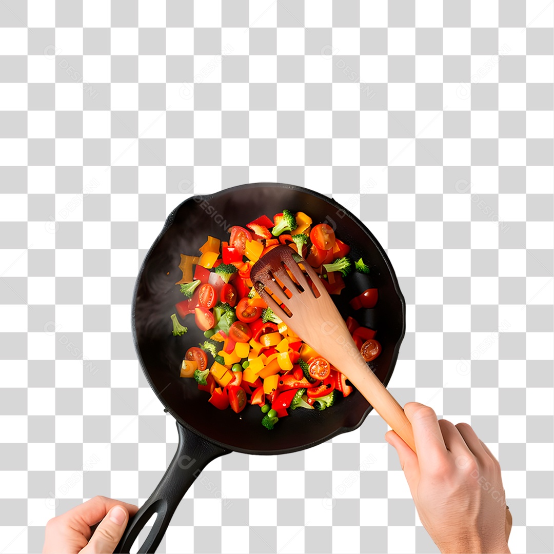 Panela com Legumes PNG Transparente