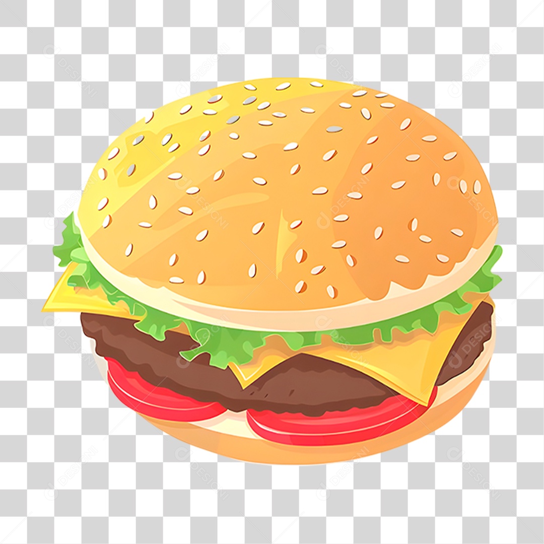 Hambúrguer PNG Transparente