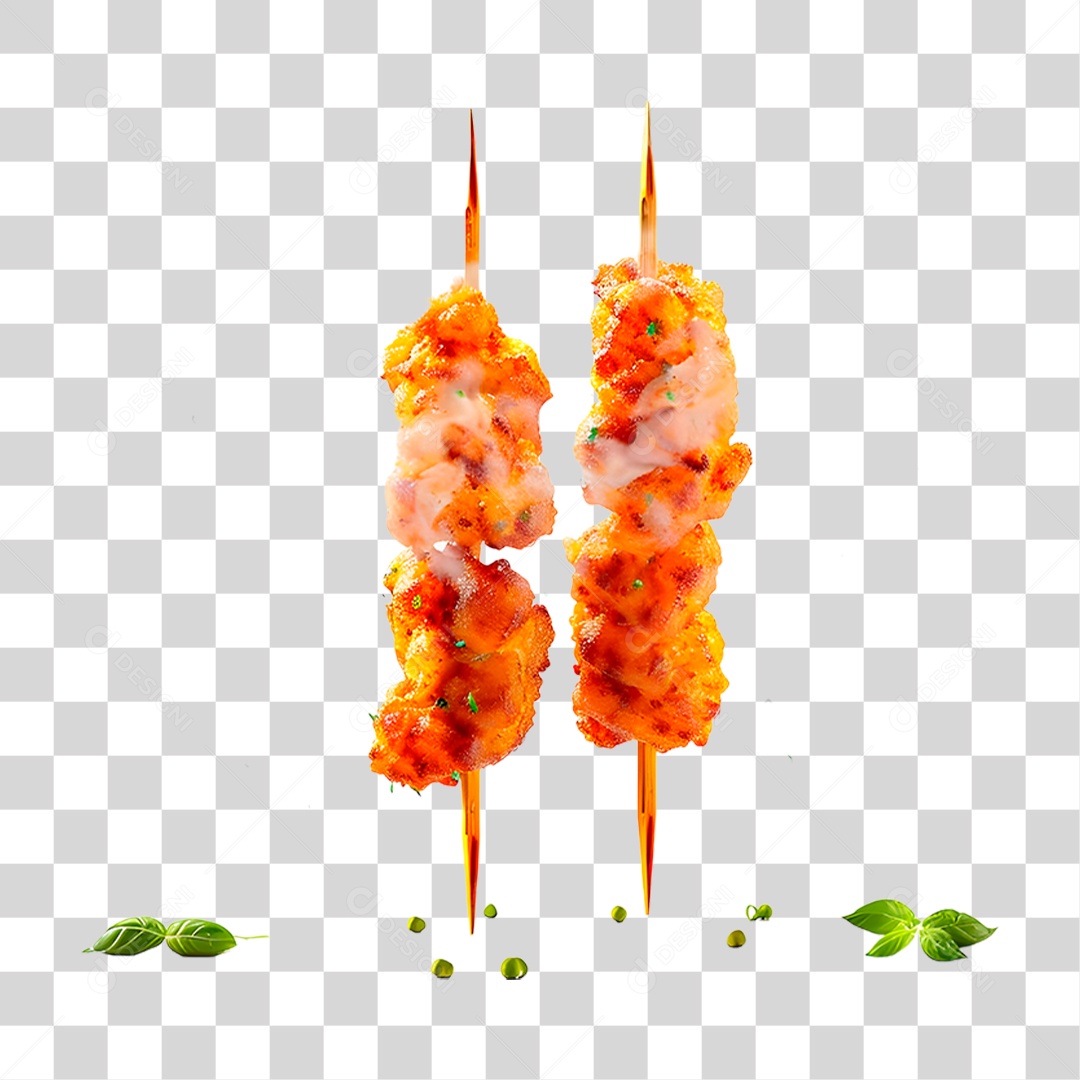 Espetinho de Frango PNG Transparente