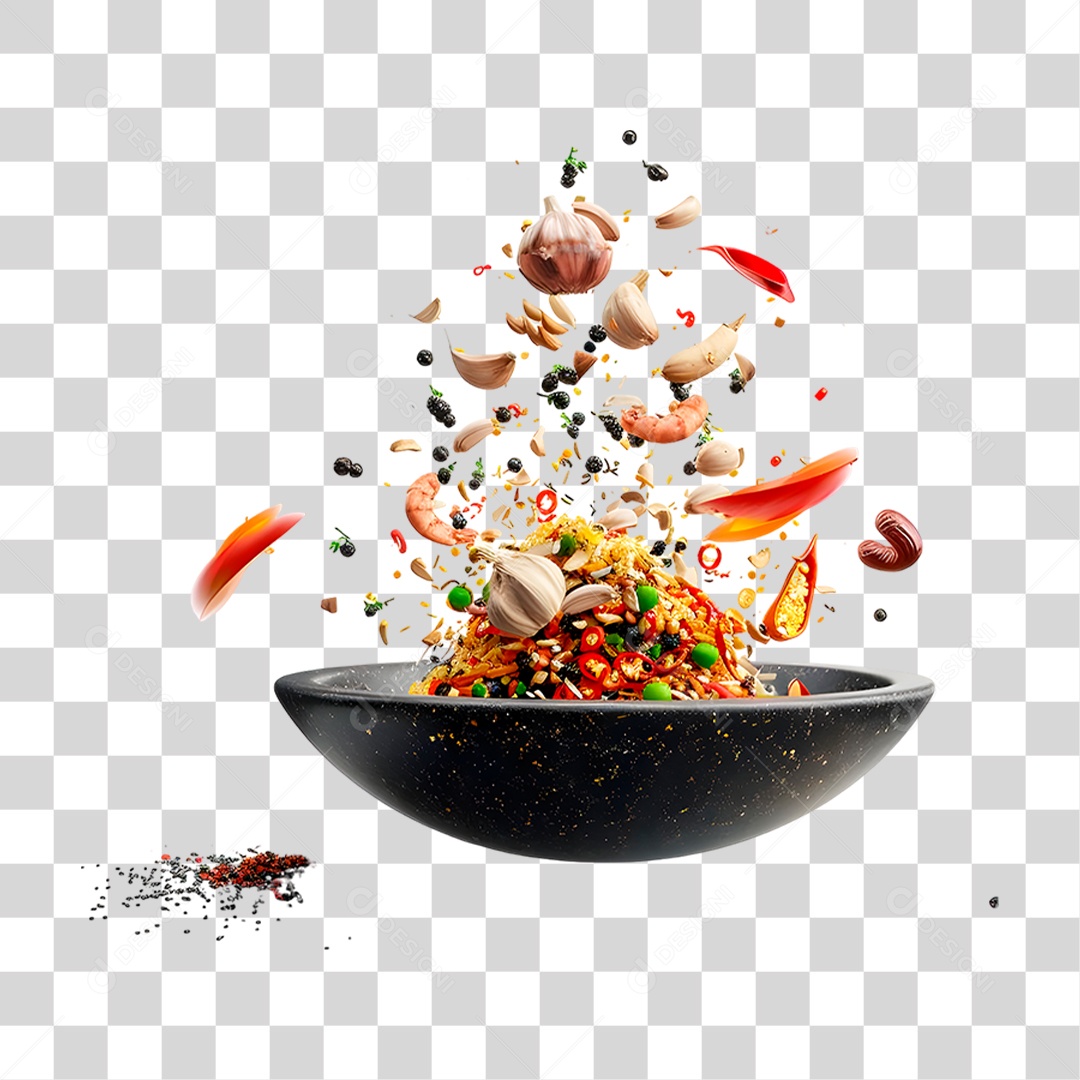 Legumes Na Panela PNG Transparente