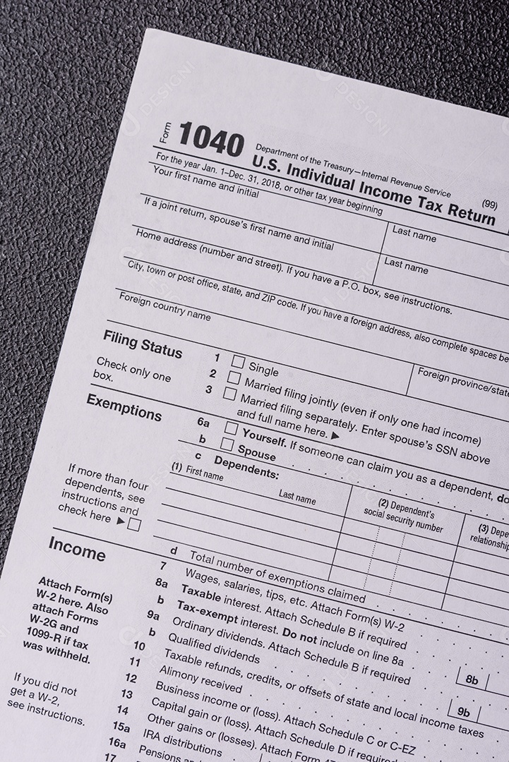 Preencha o formulário fiscal dos EUA 1040 para verificação e reembolso. Relatórios fiscais de cidadãos dos EUA
