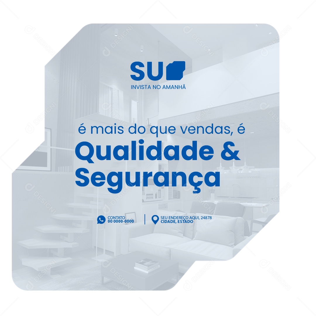 Imobiliária Invista no Amanhã Social Media PSD Editável