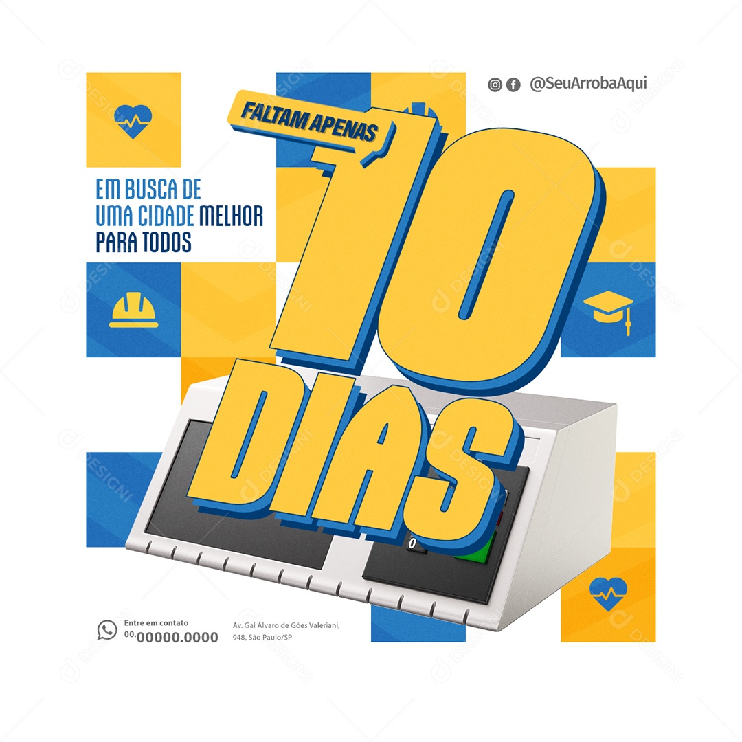 Policy Searching a Better City for All Social Media PSD Editable