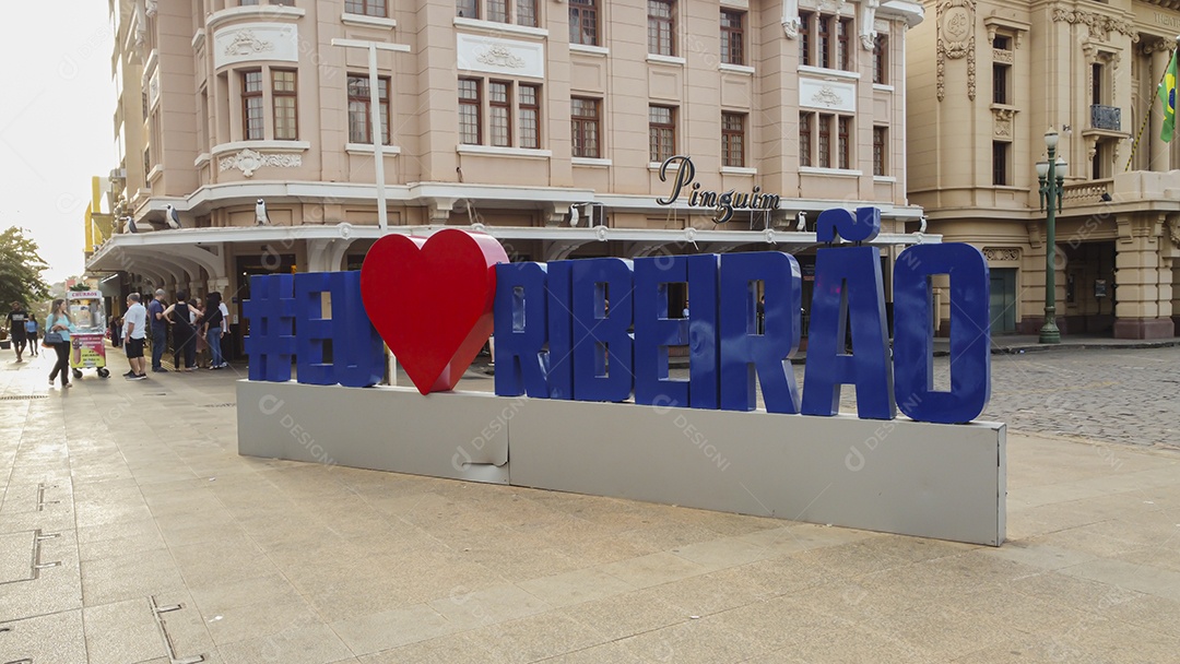 Letreiro eu amo Ribeirão Preto