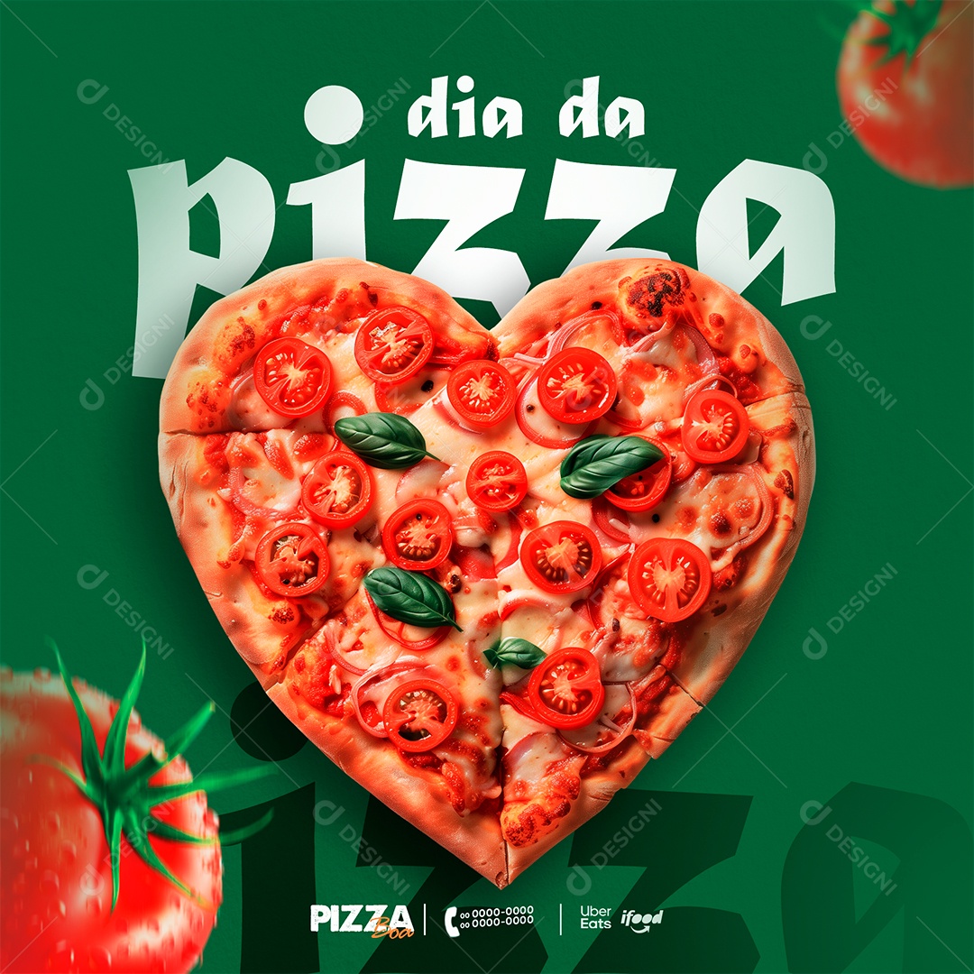Dia da Pizza 10 de Julho Social Media PSD Editável