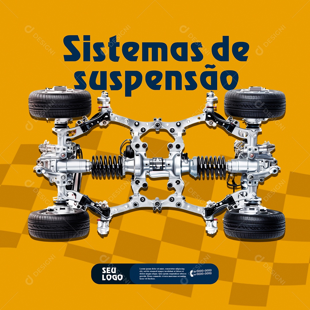 Oficina Peças de Carro Social Media PSD Editável