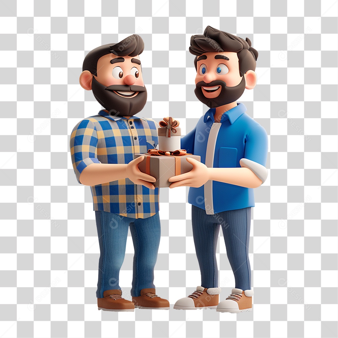 Pai e Filho PNG Transparente