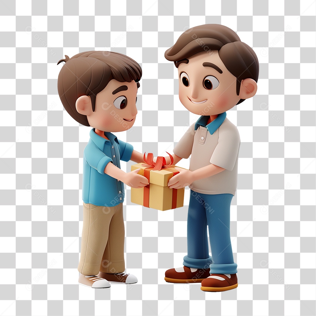 Pai e Filho PNG Transparente