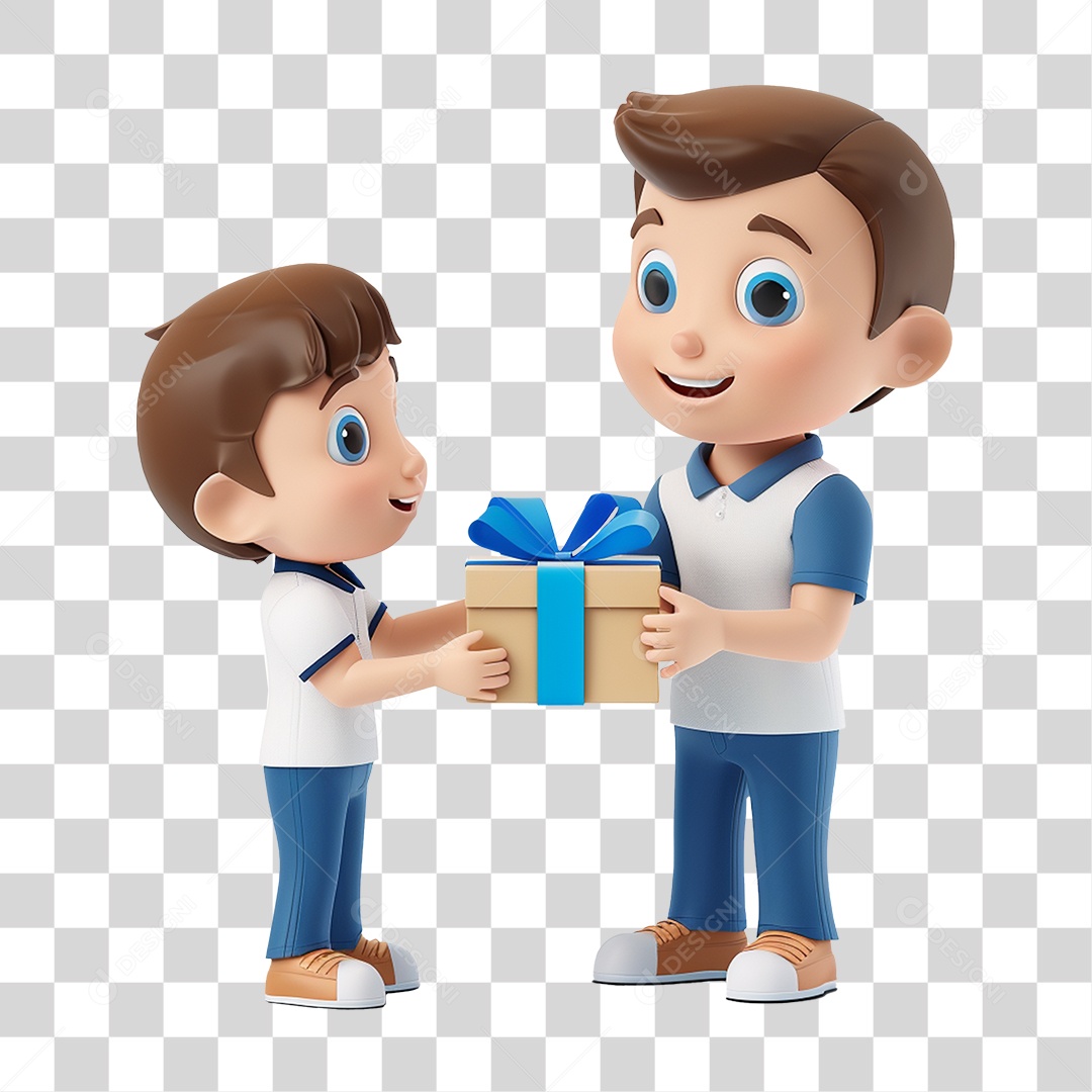 Pai e Filho PNG Transparente