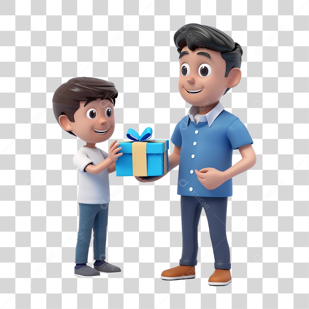 Pai e Filho PNG Transparente