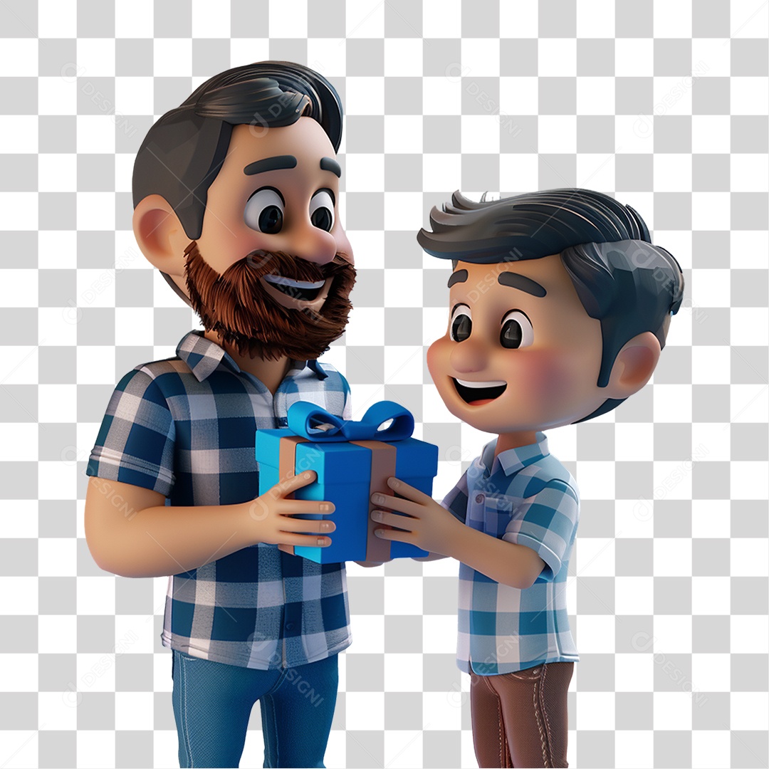 Pai e Filho PNG Transparente