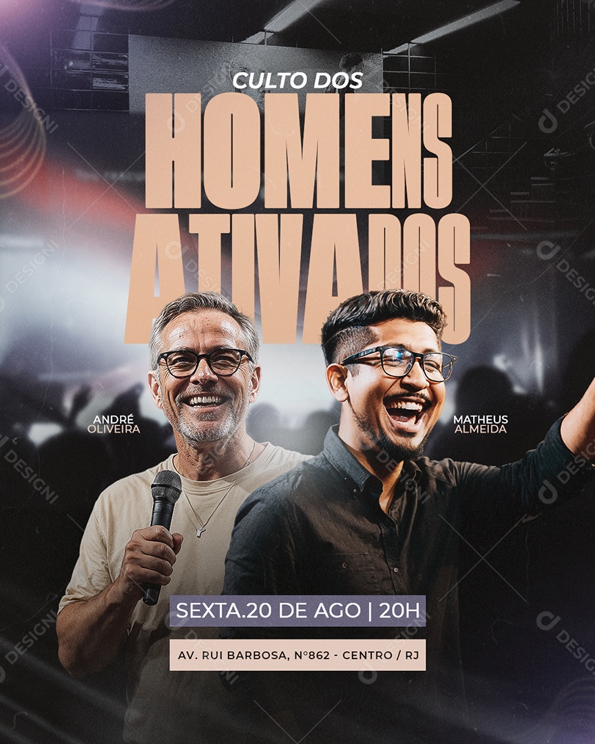 Social Media Flyer Gospel PSD Editável