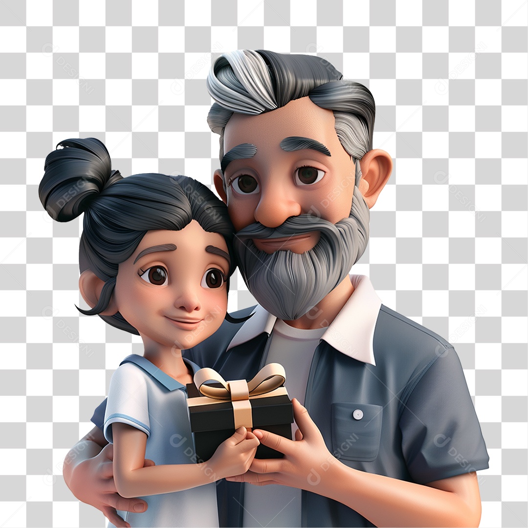 Pai e Filha PNG Transparente