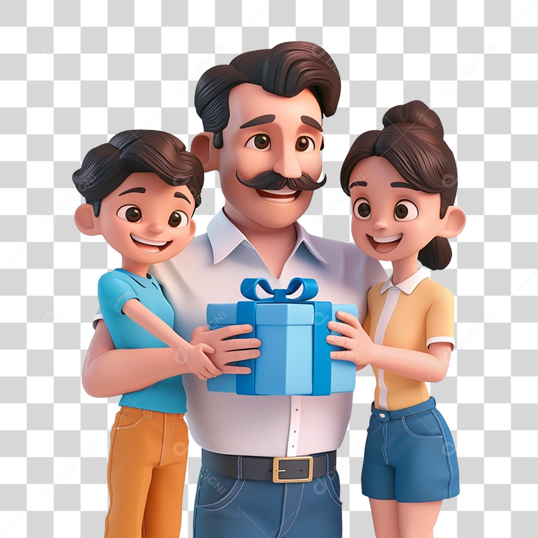 Pais e Filhos PNG Transparente