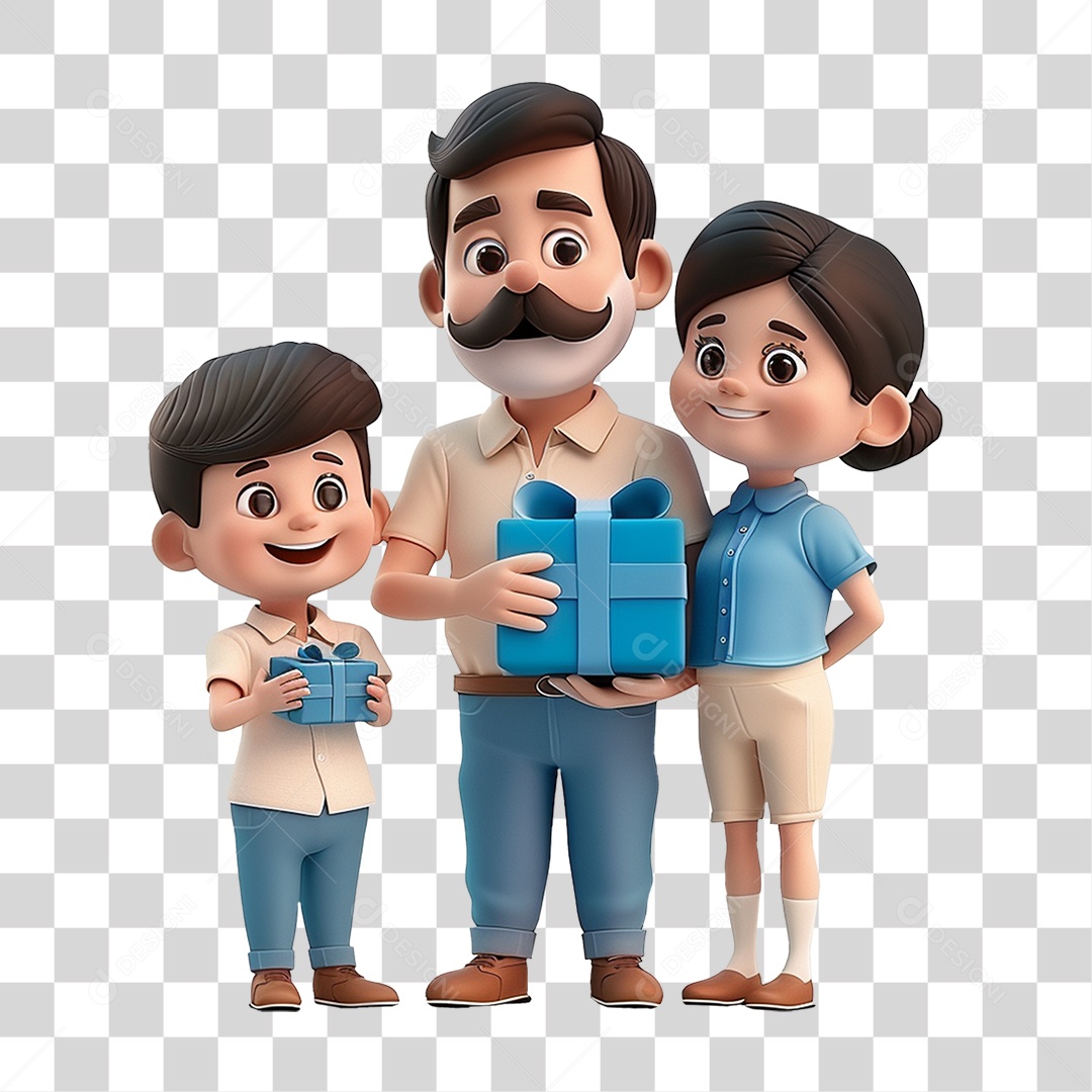 Pais e Filhos PNG Transparente