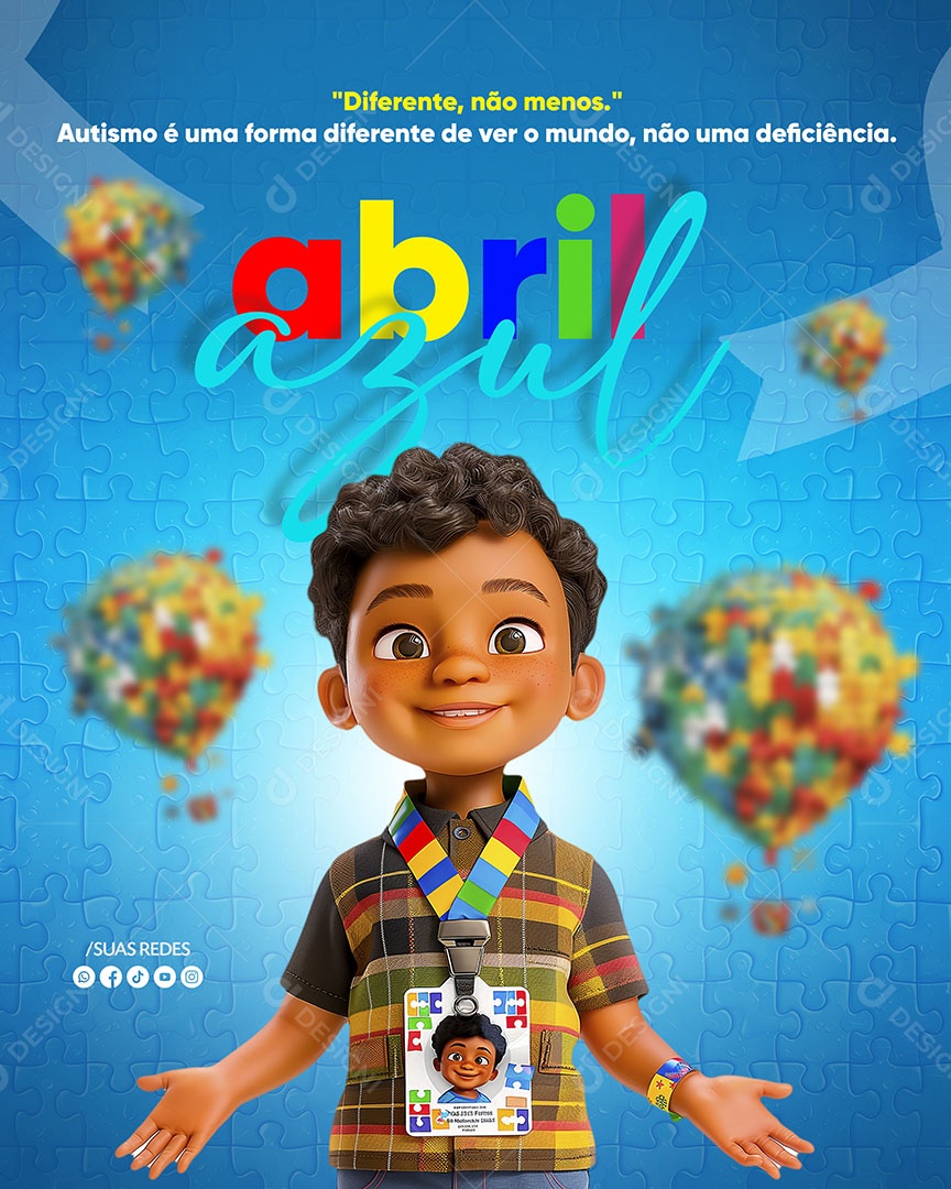 Abril Azul Inclusão e Respeito pela Comunidade Autista