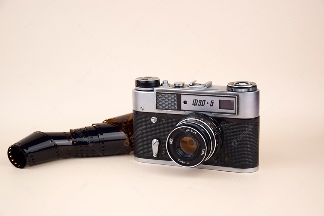 Camera retro de 1970 linda