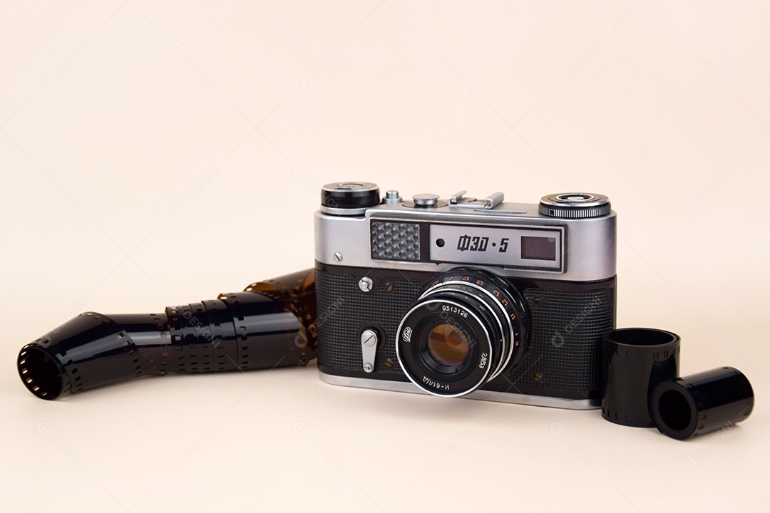 Camera retro de 1970 linda