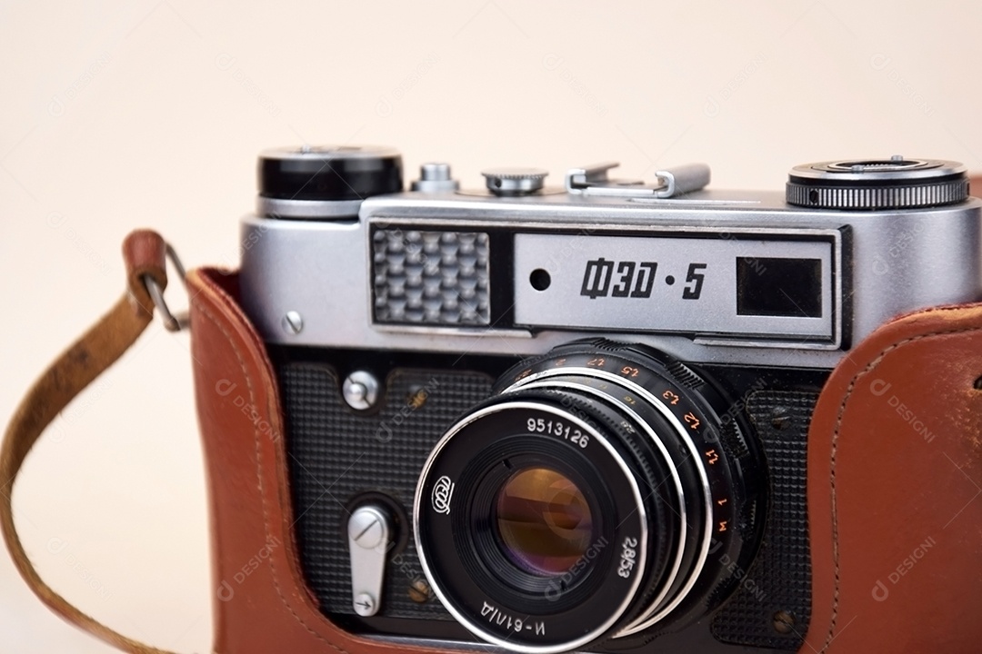 Camera retro de 1970 linda