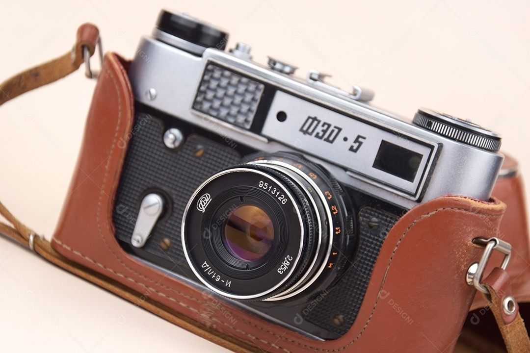 Camera retro de 1970 linda