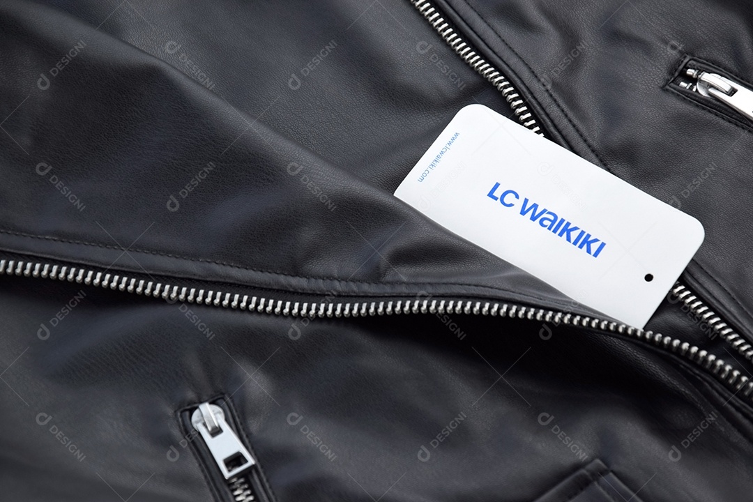 Jaqueta de couro preta