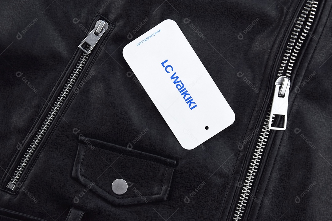 Jaqueta preta de couro