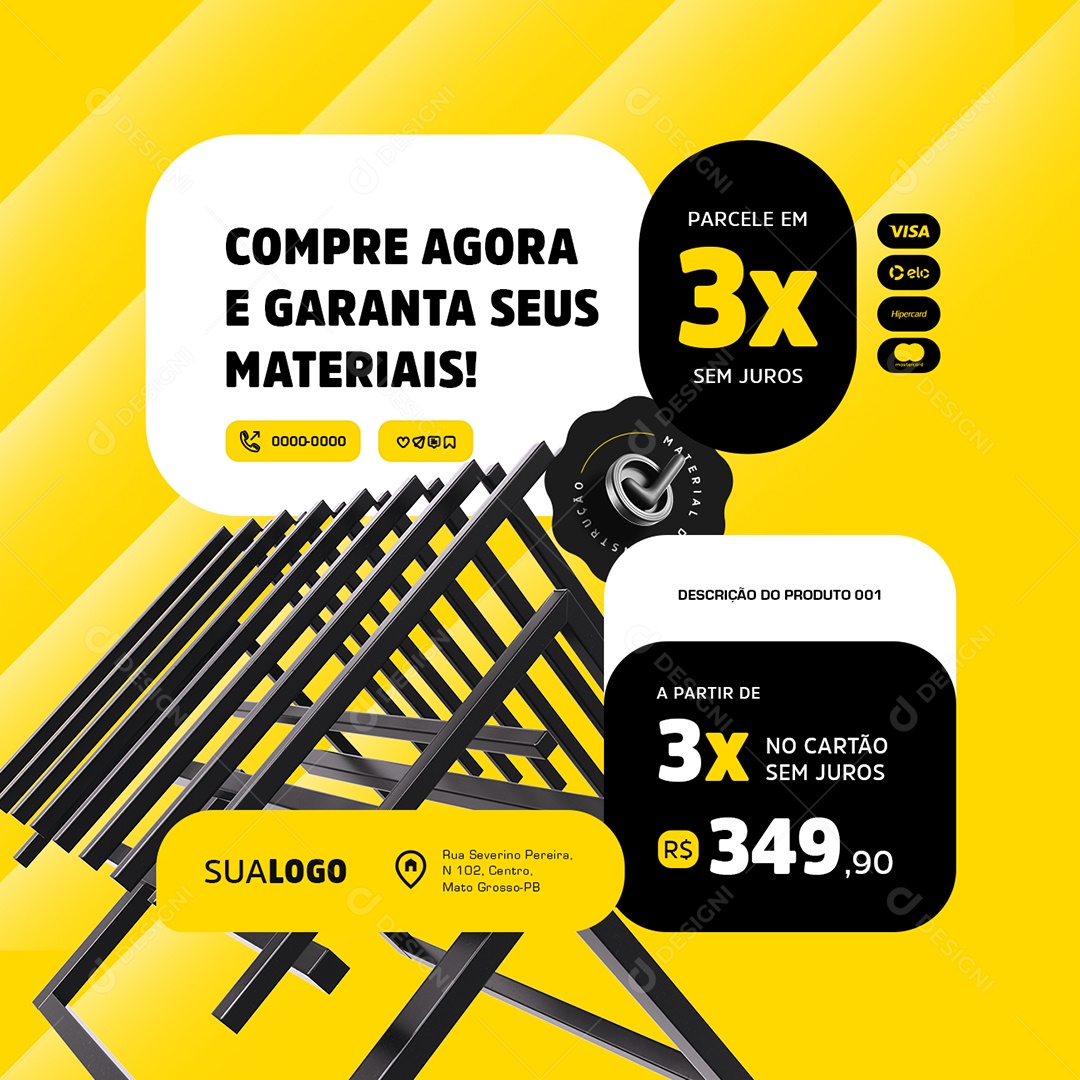 Semana dos Pais Compre Agora e Garanta seus Materiais Social Media PSD Editável