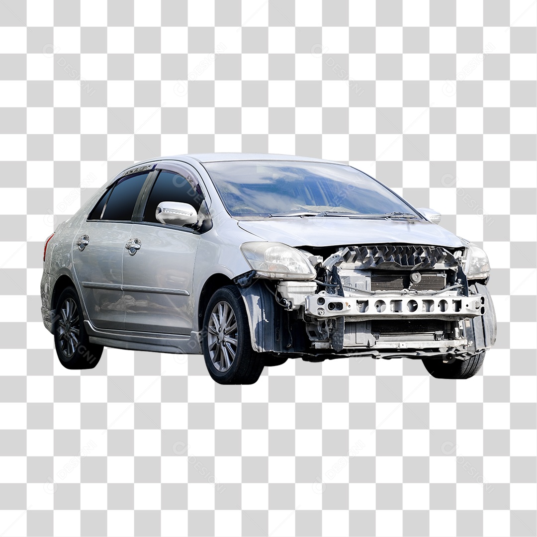 Carro Batido Amassado PNG Transparente