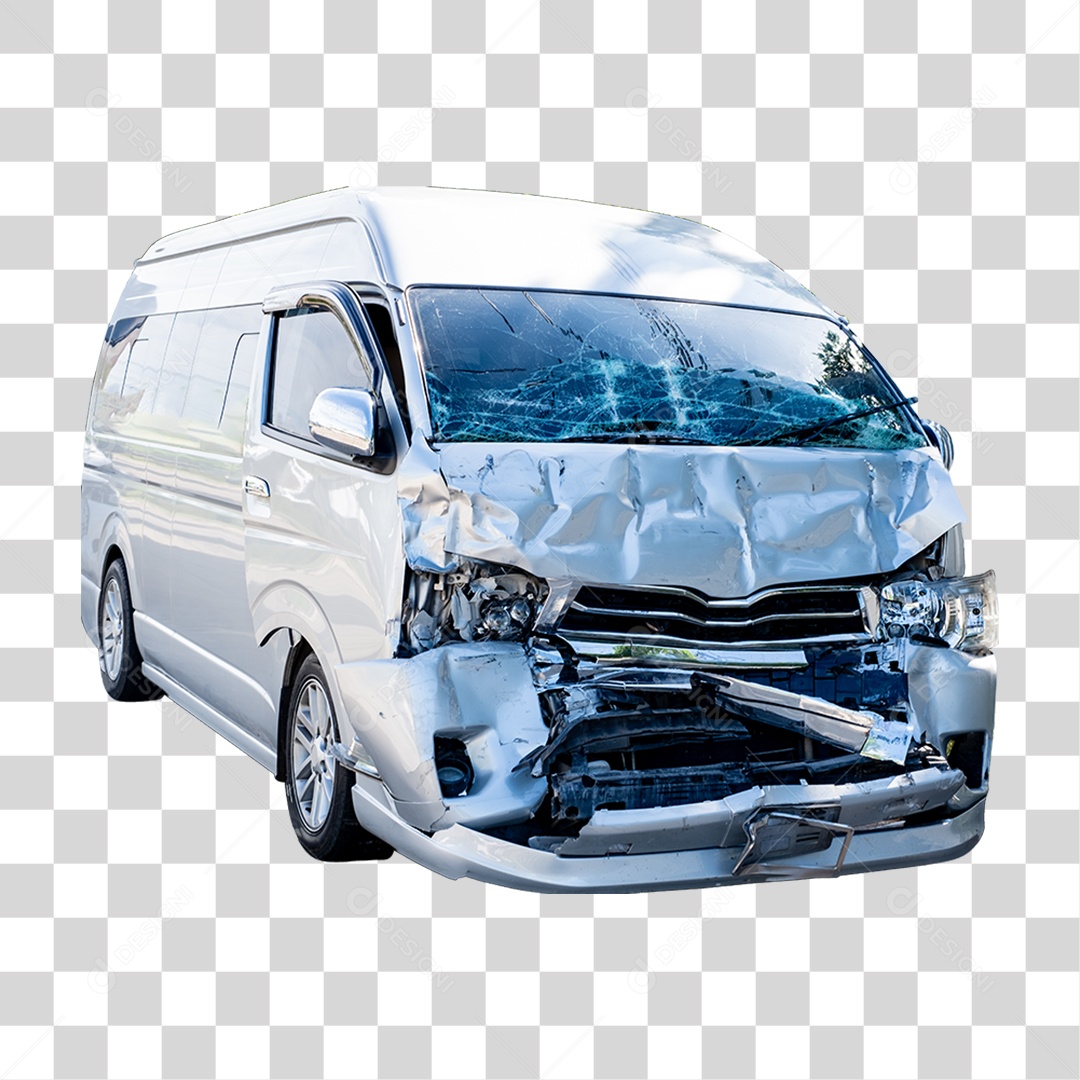 Carro Batido Amassado PNG Transparente