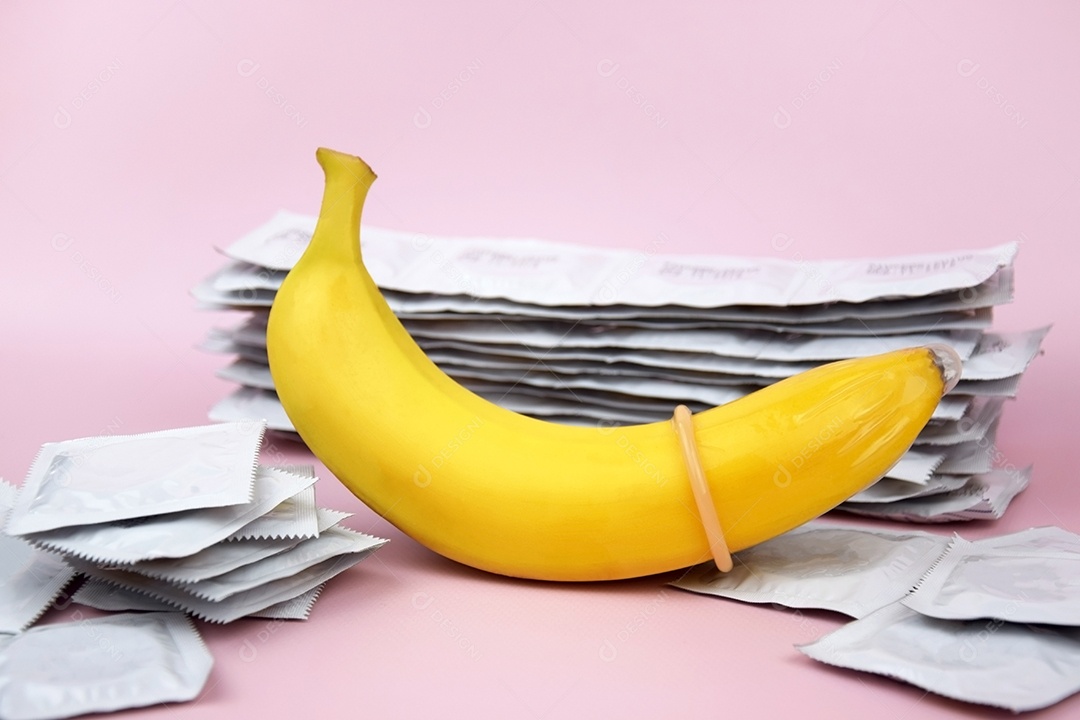 Banana com preservativo